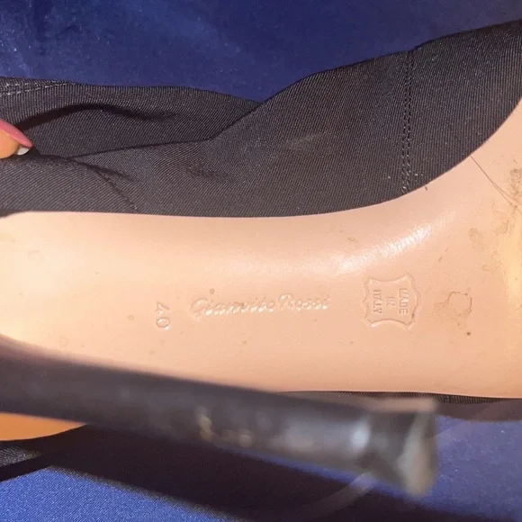 Gianvito Rossi Gotham Cuissard Peep Toe Thigh High Boots 🖤Black on black🖤 - Picture 7 of 15